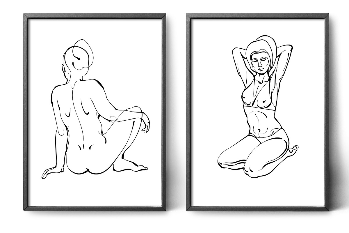Figure - Woman line art, a Person Illustration by Aquatinta (Photo 5 of 11)