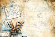 Artistic Notion Workspace Junk Paper, a Background Graphic by Printable Treasure (Thumbnail 5 of 8)