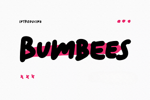 Bumbees Handwritten Font