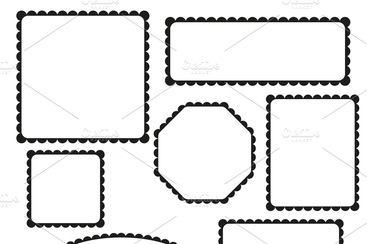 Simple scalloped frames, a Graphic by Wild Rose (Photo 5 of 9)