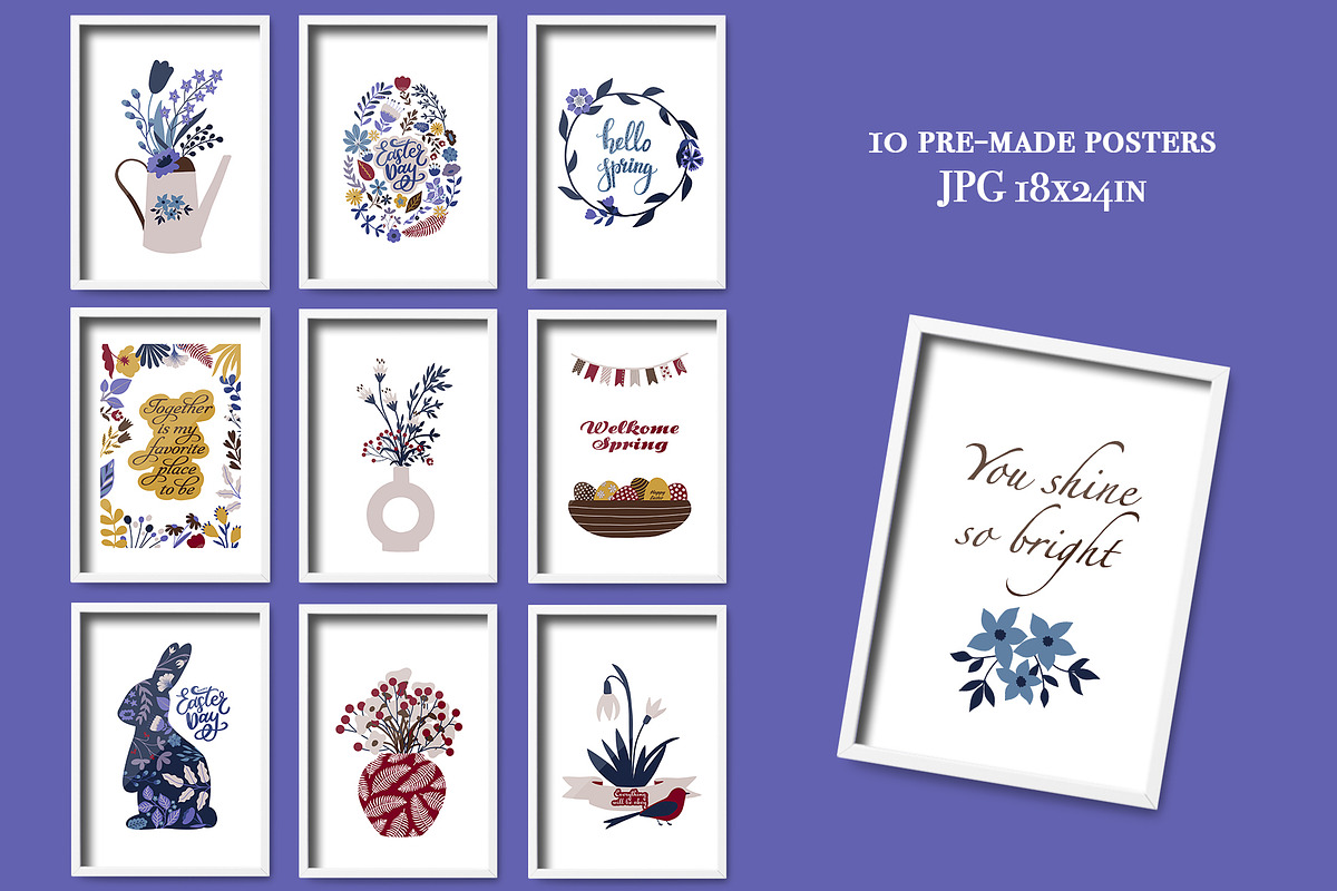 Floral & Easter collection, a Decorative Illustration by ApetekMarket (Photo 7 of 11)