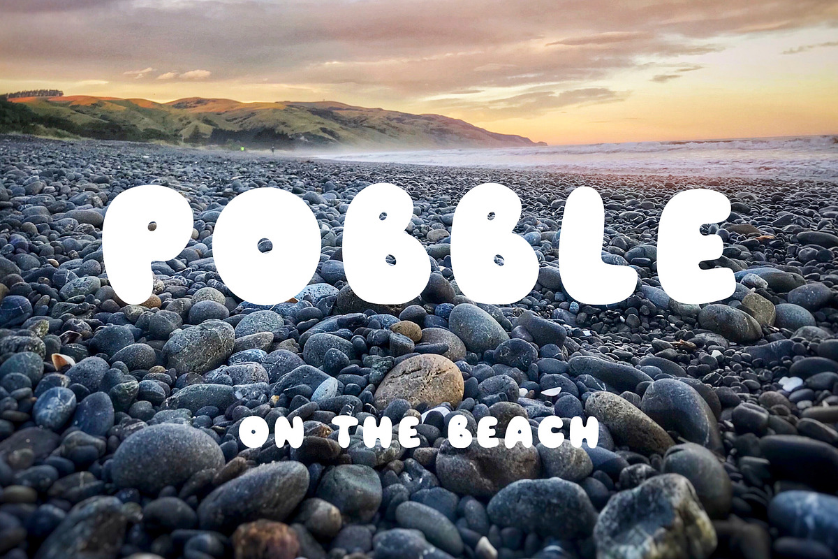 Pobble - a cartoon comic font!!!, a Font by Little Type Factory (Photo 13 of 13)