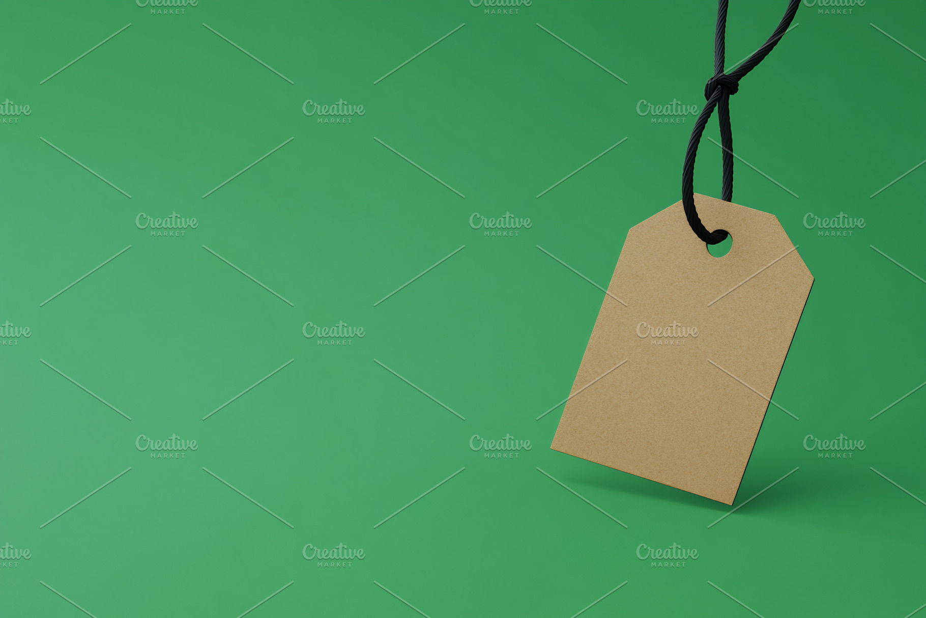 Blank tag on green bg, a Photo by Beautiful things