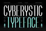 Cyberystic, a Sans Serif Font by graphicook (Thumbnail 1 of 10)