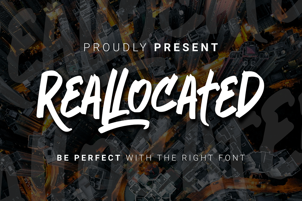 Reallocated, a Font by Dumadistyle (Photo 1 of 9)
