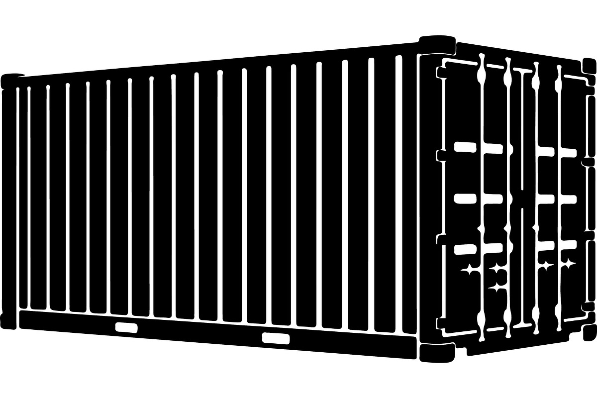 Shipping container silhouette, a Transportation Illustration by abu67222 (Photo 8 of 13)