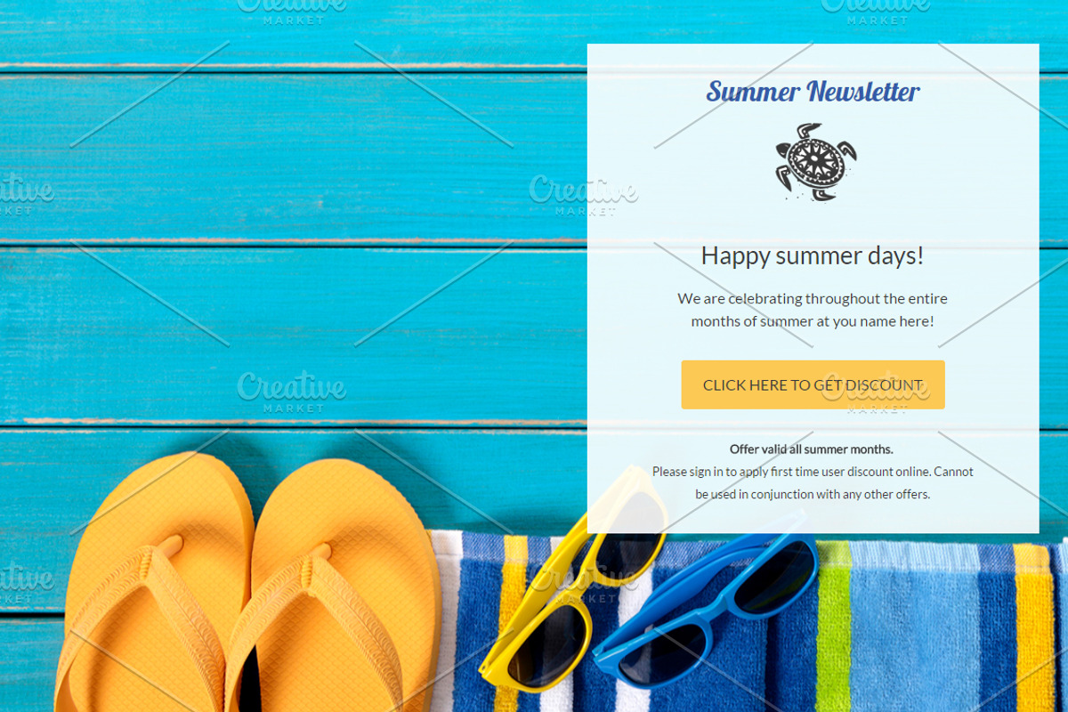 Summer MailChimp Eblast, an Email Template by Khryna Designs (Photo 3 of 3)