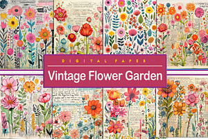 Vintage Flower Garden