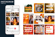 Autumn Instagram Animated Template, a Social Media Template by Brandspark Mini (Thumbnail 1 of 2)