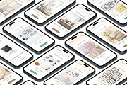 3D iPhone Presentation Mock-Up 21, an iPhone Mockup by Graphicsworld125 (Thumbnail 3 of 7)