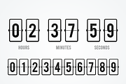 Flip Board Countdown Clock, a Technology Illustration by Black White Mouse Design (Thumbnail 2 of 2)