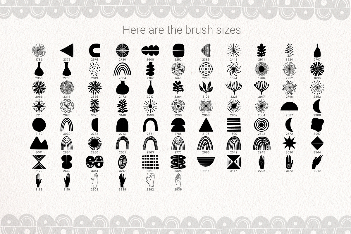 Boho Stamps for Procreate & PS, a Brush Add-On by Sweet Fig (Photo 5 of 9)