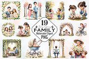 Ivory Spring Family Watercolor Png, an Illustration by RobertsArt (Thumbnail 1 of 8)