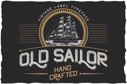 OldSailor vintage typeface, a Symbol Font by Anton Antipov