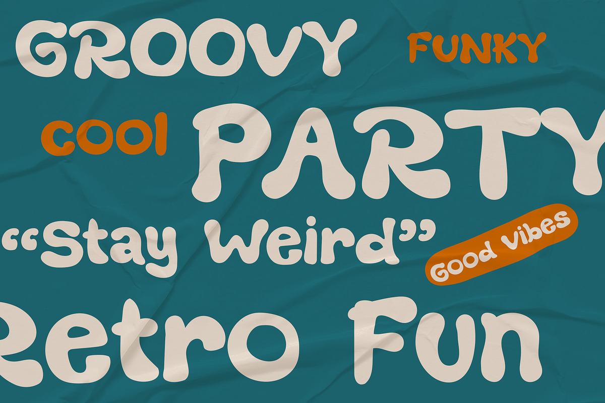 Melloby - Quirky Display Typeface, a Sans Serif Font by Mockmenot (Photo 4 of 7)