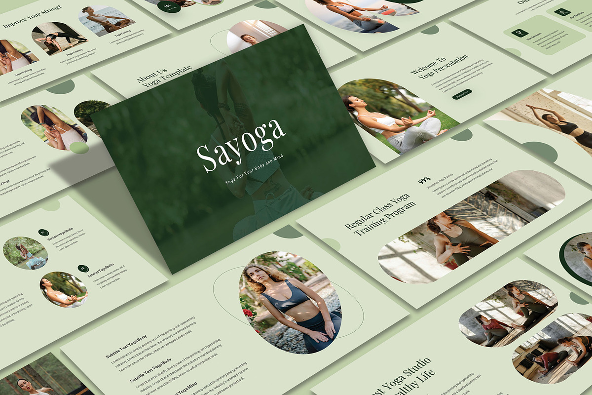 Sayoga Presentation Template, a Presentation Template by TypeMakers (Photo 1 of 5)
