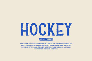 Hockey - Display Typeface, a Serif Font by Arendxstudio