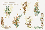 Cotton Glow Watercolor Set, a Decorative Illustration by Aurella Art (Thumbnail 4 of 16)