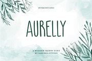 Aurelly - A Modern Skinny Font, a Sans Serif Font by sancreastd. (Thumbnail 1 of 5)