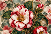 Beaded Camellia PNG, an Object Graphic by The Edit (Thumbnail 2 of 3)