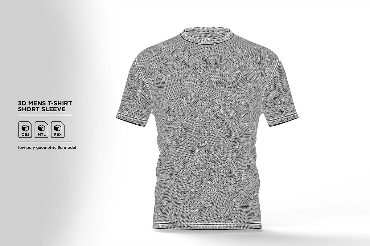 3D Mens T-Shirt Short Sleeve, an Object 3D Model by 3D Resource (Photo 5 of 5)