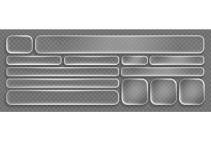Glass liquid frame with transparent, a Technology Illustration by RDShop