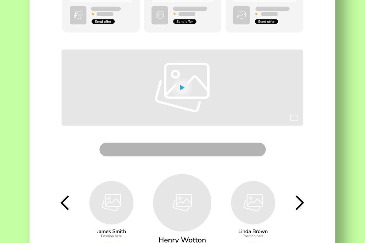 Building Wireframe Landing Page, an UI Kit Template by CreativeShaper (Photo 5 of 6)