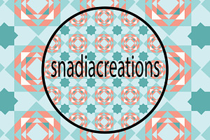 Modern Mosaic Diamond, a Pattern Graphic by snadiacreations