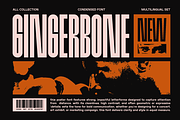 Gingerbone - Classic Condensed Font, a Sans Serif Font by MaikoHatta (Thumbnail 1 of 7)