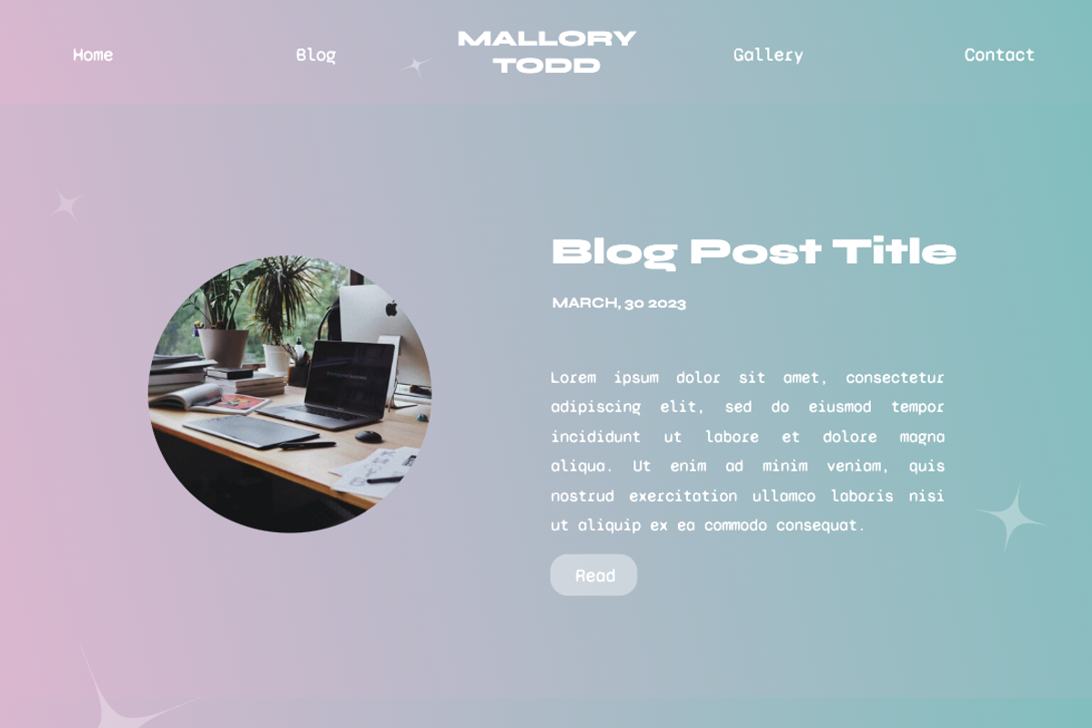 'Gradient Aura' Showit Web Template, a Landing Page Template by maddiedigitalco. (Photo 4 of 5)