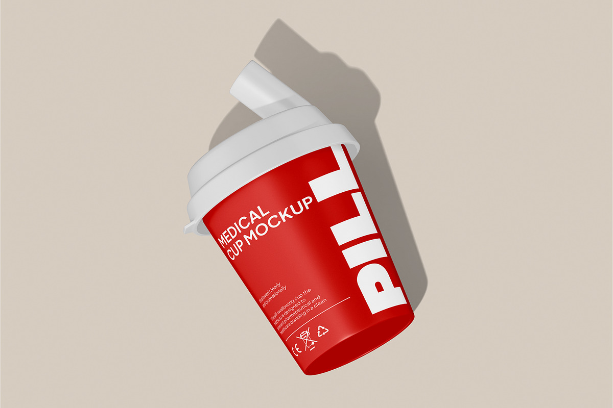 Pill Swallowing Cup Mockup, a Packaging Mockup by Permadi Creative (Photo 5 of 5)