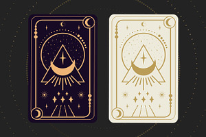 Celestial Tarot Card Collection BW