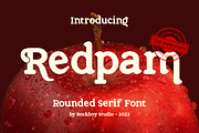 Redpam - Advertisement Font, a Font by RockboyStd (Thumbnail 1 of 12)