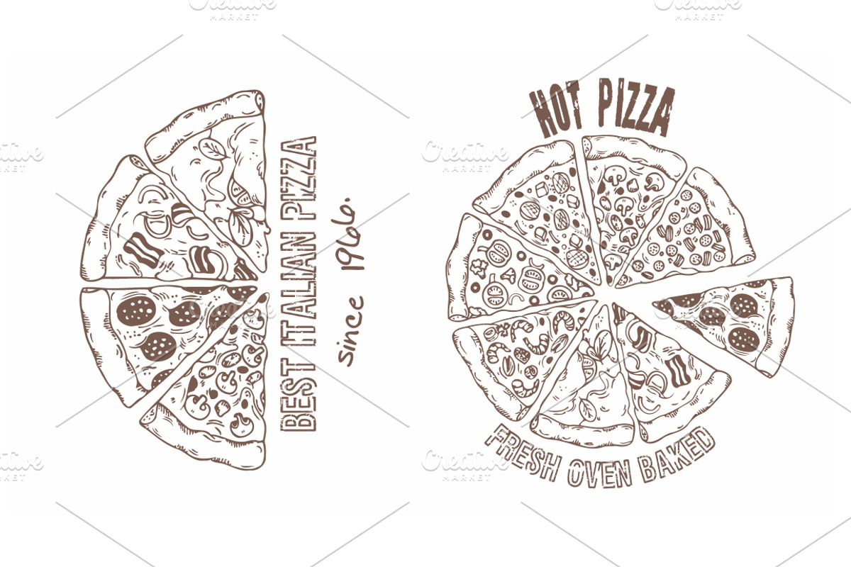 Pizza bundle, a Food Illustration by Zhemchuzhina (Photo 7 of 7)