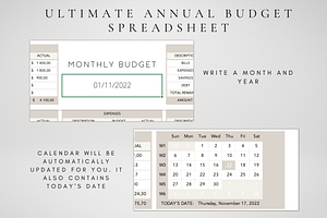 Excel Annual Budget Template