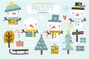 Bumper Christmas clipart set, an Animal Illustration by Poppymoondesign (Thumbnail 6 of 12)