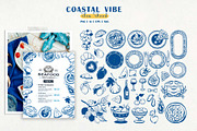 Coastal vibe. Summer clipart set, an Object Graphic by VerAna (Thumbnail 2 of 20)