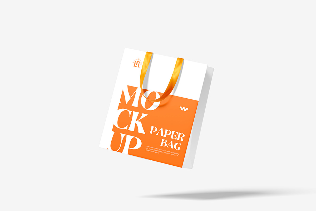 Paper Bag Mockup, a Packaging Mockup by Pikachudesign (Photo 2 of 5)