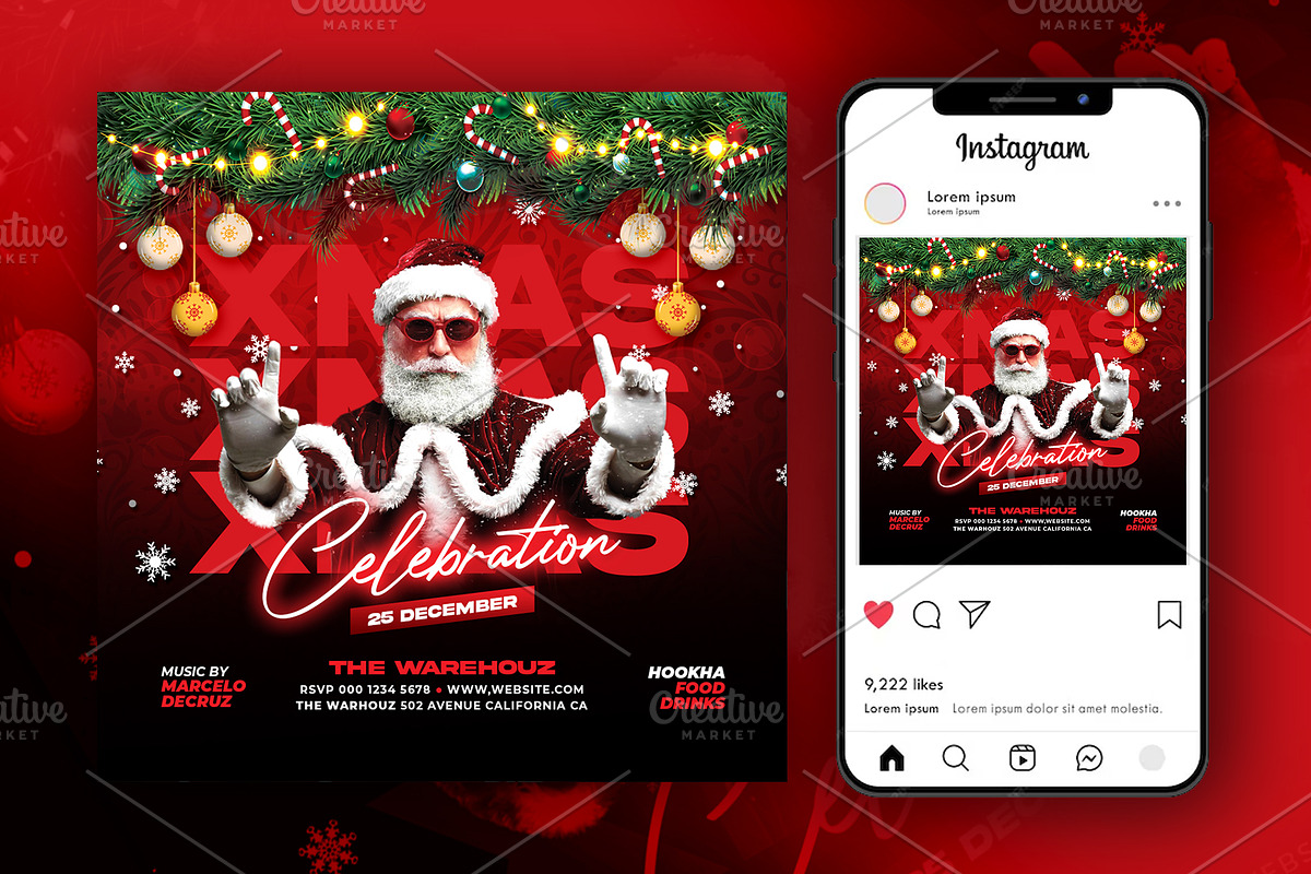 Christmas Flyer Bundle, a Flyer Template by Artonix (Photo 8 of 10)
