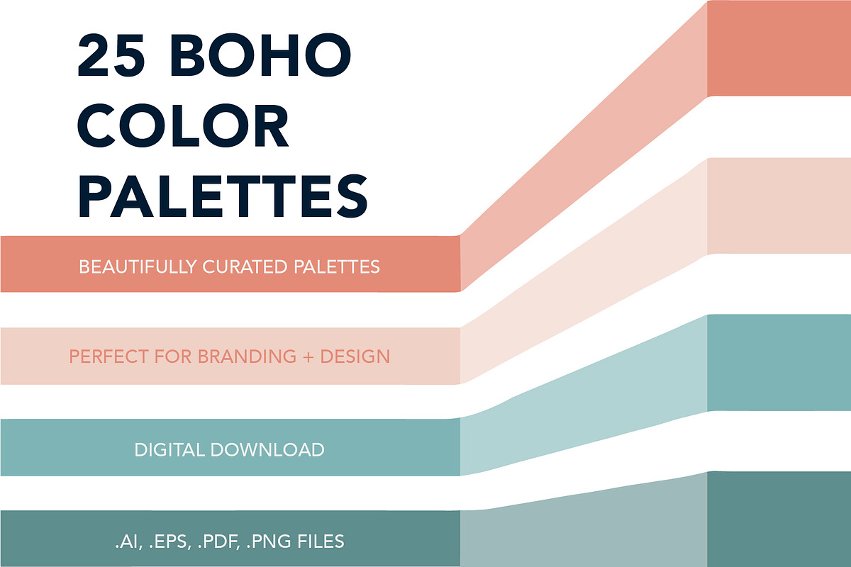25 Boho Color Palettes, a Palette Add-On by Ellen Carty Design (Photo 1 of 10)