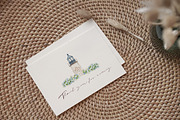 Watercolor Nantucket Summer Clipart, a Decorative Illustration by Beigetime (Thumbnail 9 of 9)