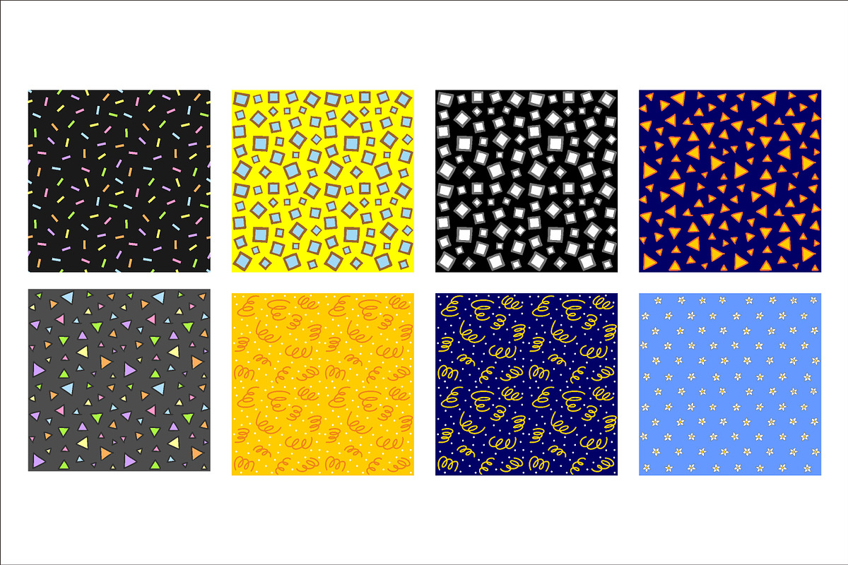 mixed abstract seamless pattern back, a Pattern Graphic by Brainware Graphic (Photo 3 of 4)