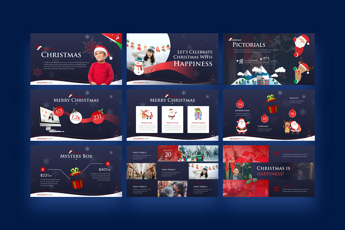 Winter Christmas PowerPoint Template, a Presentation Template by Brandearth RRGraph (Photo 8 of 8)
