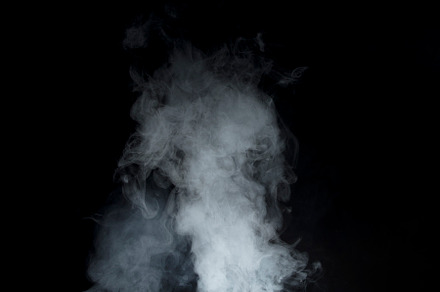 Smoke on black background