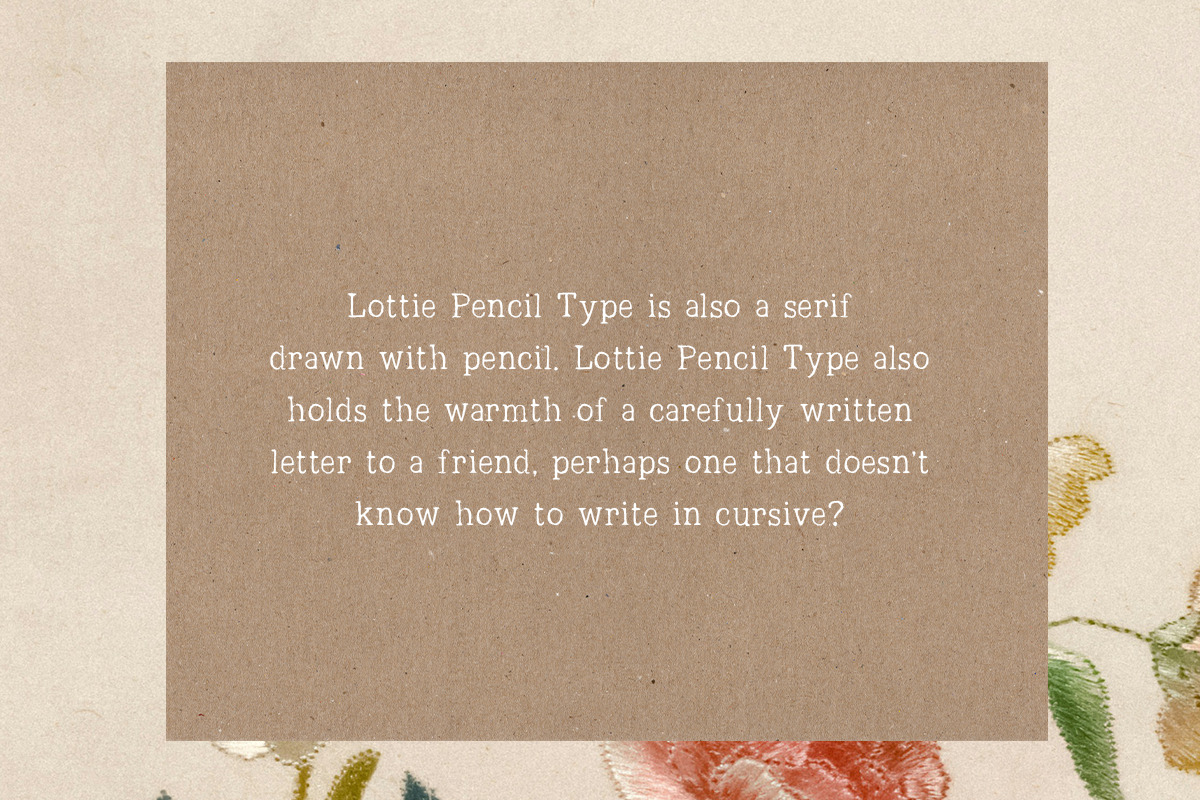 Lottie Pencil Script & Type Duo, a Script Font by Margot + Co (Photo 5 of 11)
