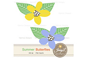 Butterflies Digital Papers & Clipart, a Pattern Graphic by JennyL Designs (Thumbnail 5 of 9)
