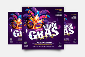 Mardi Gras Flyer, a Flyer Template by Stock_Design