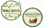 Vintage Christmas Signs Sublimation, an Illustration by OK Design (Thumbnail 2 of 5)
