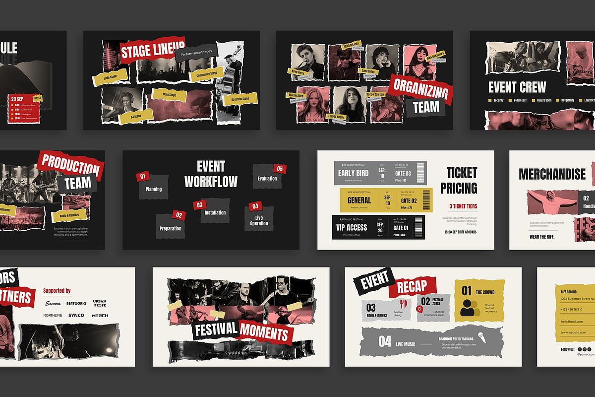 Music Event PowerPoint, a Presentation Template by New Coral Design (Photo 3 of 10)