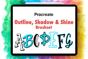 Instant Outline & Shadow Brushes, a Brush Add-On by buntegalerie (Thumbnail 1 of 3)